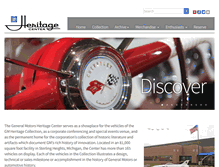 Tablet Screenshot of gmheritagecenter.com